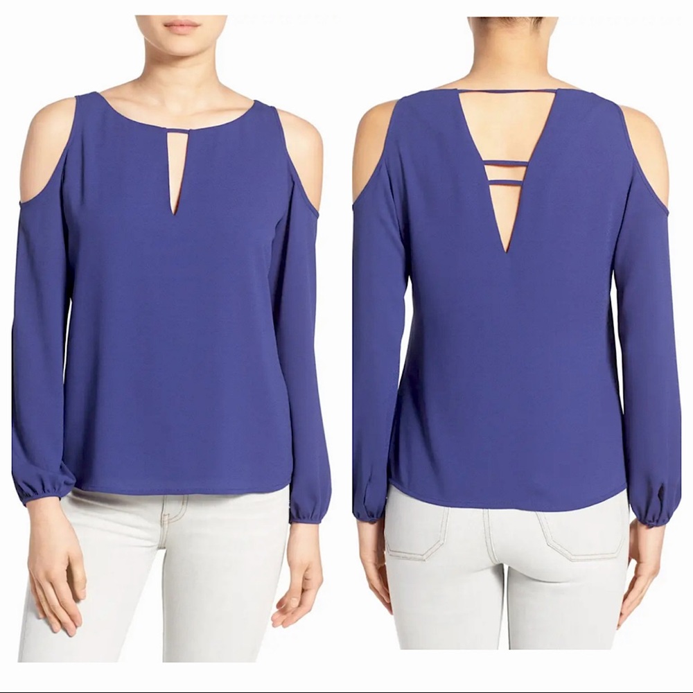 Cooper & Ella cold shoulder blouse